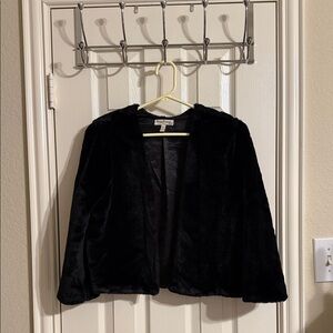Black faux fur Jacket, Xtraordinary size small